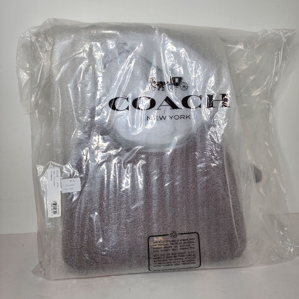 Coach Ella Maroon Shoulder Bag - Picture 7 of 8